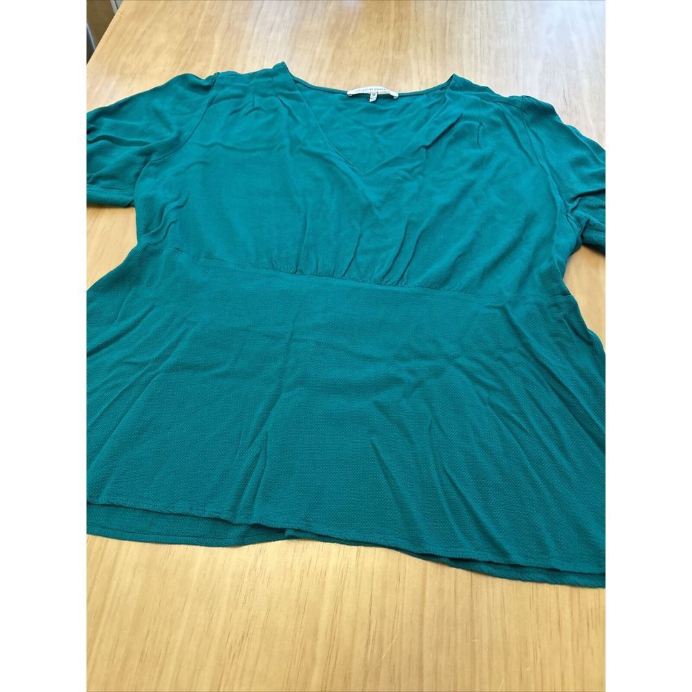Collective Concepts Women 3X Blouse GREEN